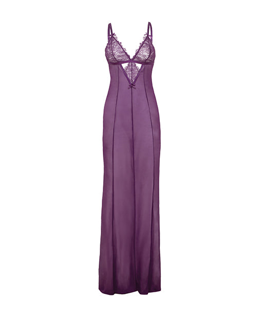 Katana Mesh & Eyelash Lace Gown - Queen