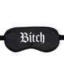 Ouch! Bitch Printed Mask Satin Black