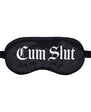 Ouch! Cum Slut Printed Mask Satin Black