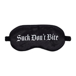 Ouch! Suck Don't Bite Printed Mask Satin Black
