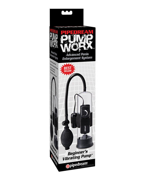 Pipedream Pump Worx Beginner's Vibrating Pump Clear/Black