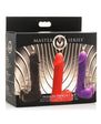 Master Series Passion Peckers Candle Set - Black, Purple, Red