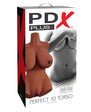 PDX Plus Perfect 10 Torso Realistic Body Masturbator - Chocolate