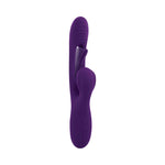 PB The Thrill Rechargeable Silicone Dual Stim Vibrator w/ Flapper Acai