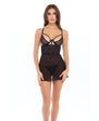 Rene Rofe New in Town Chemise & G-String Black