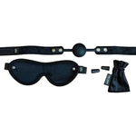SEI MIO Sensory Surrender Blindfold, Gag and Earplug Kit