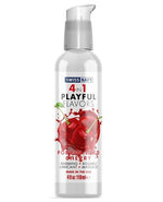 Swiss Navy 4 In 1 Flavored Lubricant 4oz - Poppin Wild Cherry