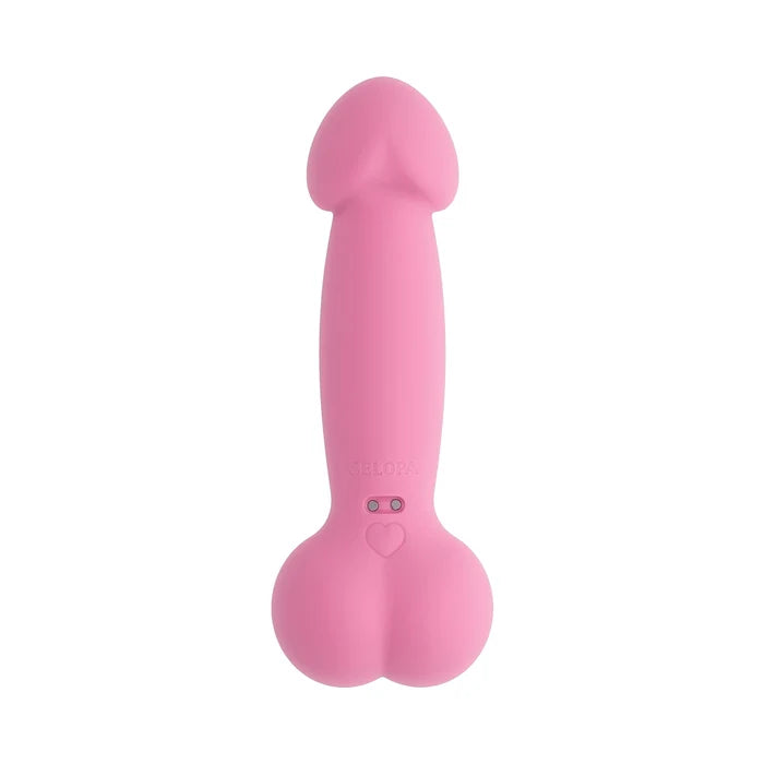 Selopa A Bit Nutty Floppy Phallic Mini Vibrator Pink