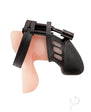 Silicone Chastity Cage - Black