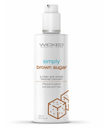 Wicked Simply Water Based Flavored Lubricant - Brown Sugar