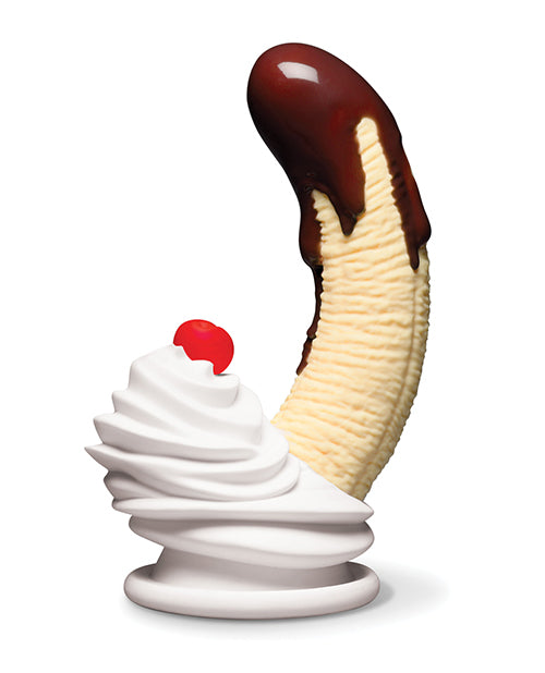 Simply Sweet Chocolate Dipped Banana Split Premium Silicone Dildo
