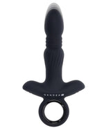 Gender X Slayer Rechargeable Silicone Thrusting Anal Vibrator - Black
