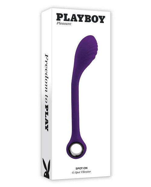 Playboy Spot On Rechargeable Silicone G-Spot Vibrator - Purple
