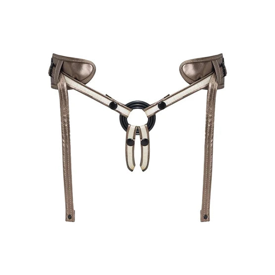 Strap-On-Me Leatherette Harness Desirous