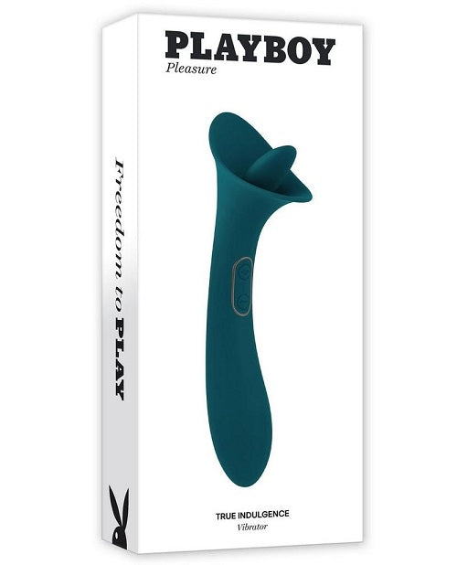 Playboy True Indulgence Rechargeable Silicone Vibrator - Teal