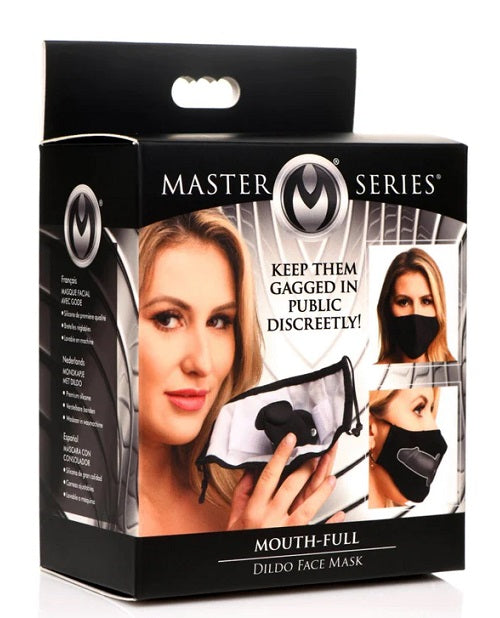 Master Series Under Cover Ball Gag Face Mask - Black
