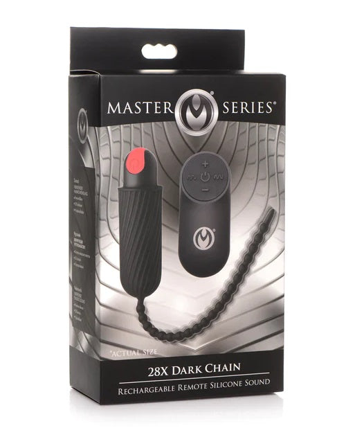 Master Series - 28X Dark Chain Urethral Sounding Chain
