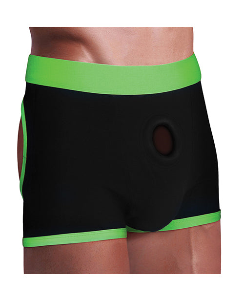 Get Lucky Strap On Boxers Black/Green
