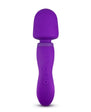 Wellness Dual Sense Rechargeable Silicone Dual Ended G-Spot & Wand Vibrator Purple