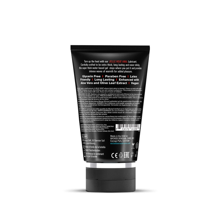 Wicked Jelle Warming Water Based Anal Gel Lubricant - 4 oz BoudoirNoir Wicked Jelle Warming Water Based Anal Gel Lubricant - 4 oz BoudoirNoir