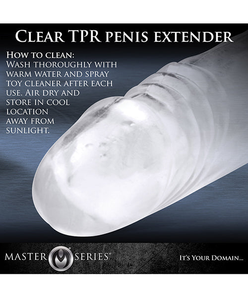 Master Series Grand Mamba XL Style Cock Sheath - Clear