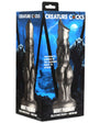 Night Prowler Silicone Dildo - Medium - Silver/Black