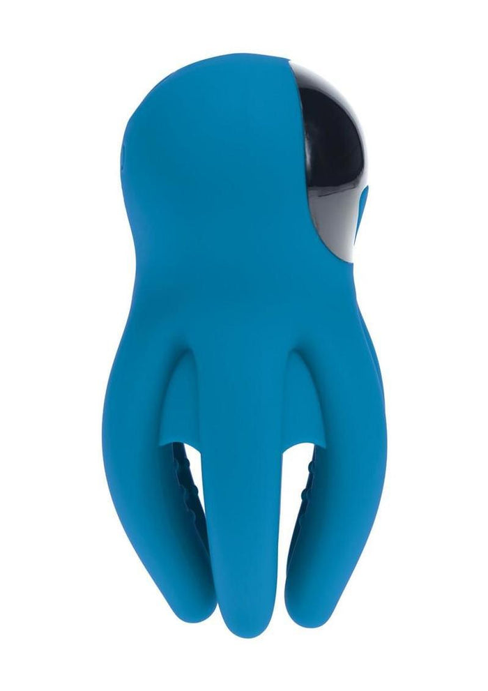 Levelz Digital Vibrating Silicone Rechargeable Penis Head Stimulator with Tentacles