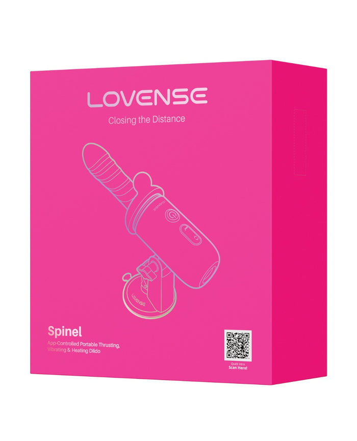 Lovense Spinel App-Controlled Portable Thrusting, Vibrating & Heating Dildo