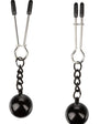 Nipple Grips Weighted Tweezer Nipple Clamps - Silver/Black