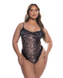 Queen Fierce Lace Teddy - Leopard