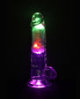 RealRock Wireless Rechargeable Remote Control LED Vibrating 7 in. Dildo with Balls Clear