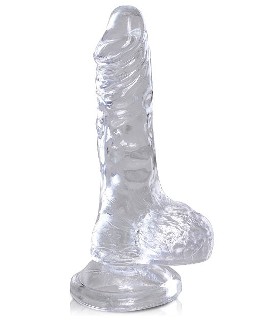 King Cock Clear 4" Cock w/Balls