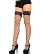 Lace Top Fence Net Thigh High O/S