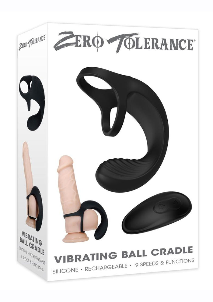 Zero Tolerance Vibrating Ball Cradle Cock Ring With Remote Control