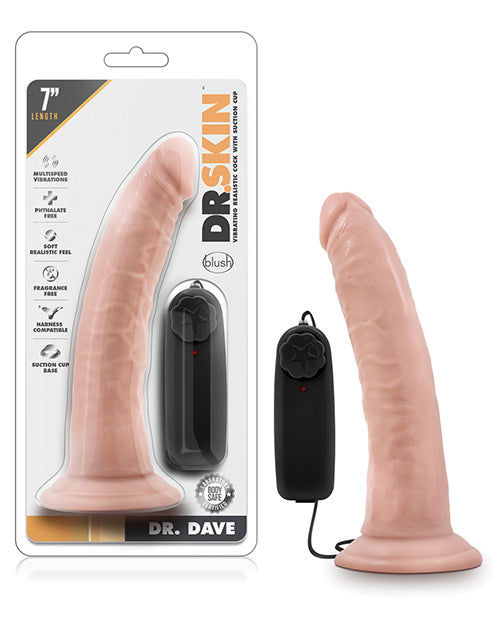 Dr. Dave 7" Cock w/Suction Cup - Vanilla