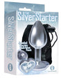 The 9's - The Silver Starter Bejeweled Heart Stainless Steel Plug - Diamond