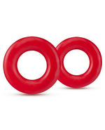 Blush Stay Hard Donut Rings - Red Pack of 2