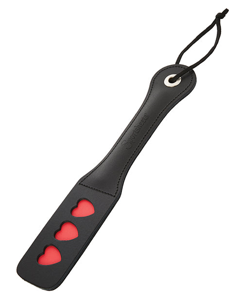 12" Leather Heart Impression Paddle