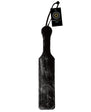 Leather Paddle w/Black Fur