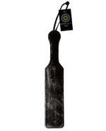 Leather Paddle w/Black Fur