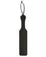 Leather Paddle w/Black Fur