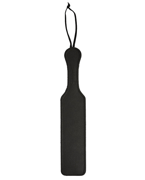 Leather Paddle w/Black Fur