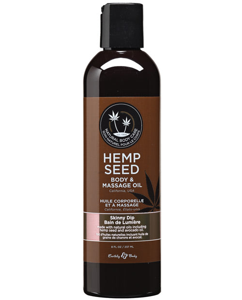 Earthly Body Massage & Body Oil - 8 oz Asst Flavors