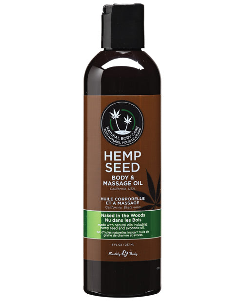 Earthly Body Massage & Body Oil - 8 oz Asst Flavors
