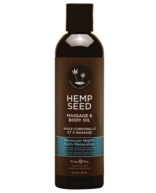 Earthly Body Massage & Body Oil - 8 oz Asst Flavors
