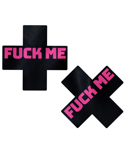 Pastease Fuck Me Crosses Black/Pink