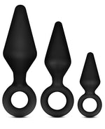 Anal Adventures Platinum - Silicone Loop Plug Kit 3pc