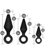 Anal Adventures Platinum - Silicone Loop Plug Kit 3pc