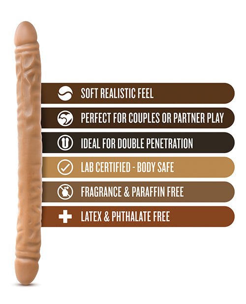 Blush Dr. Skin 18" Double Dildo - Caramel