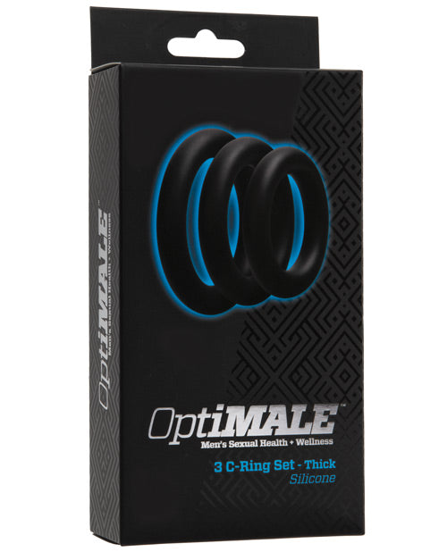 OptiMale C Ring Kit - Thick Black